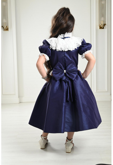 فستان بناتي بفيونكة مقاس صغير